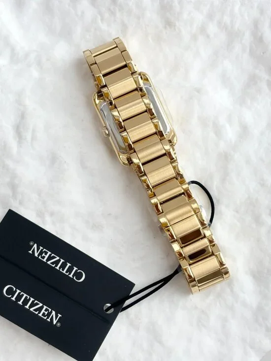 NEW Bianca White Mother of Pearl Gold-Tone ew5602-57d Citizen Ladies Wrist Watch - Picture 7 of 16